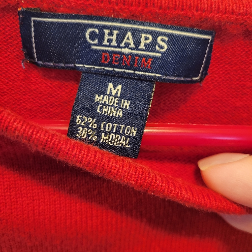 Chaps Denim Sweater - Picture 2 of 3